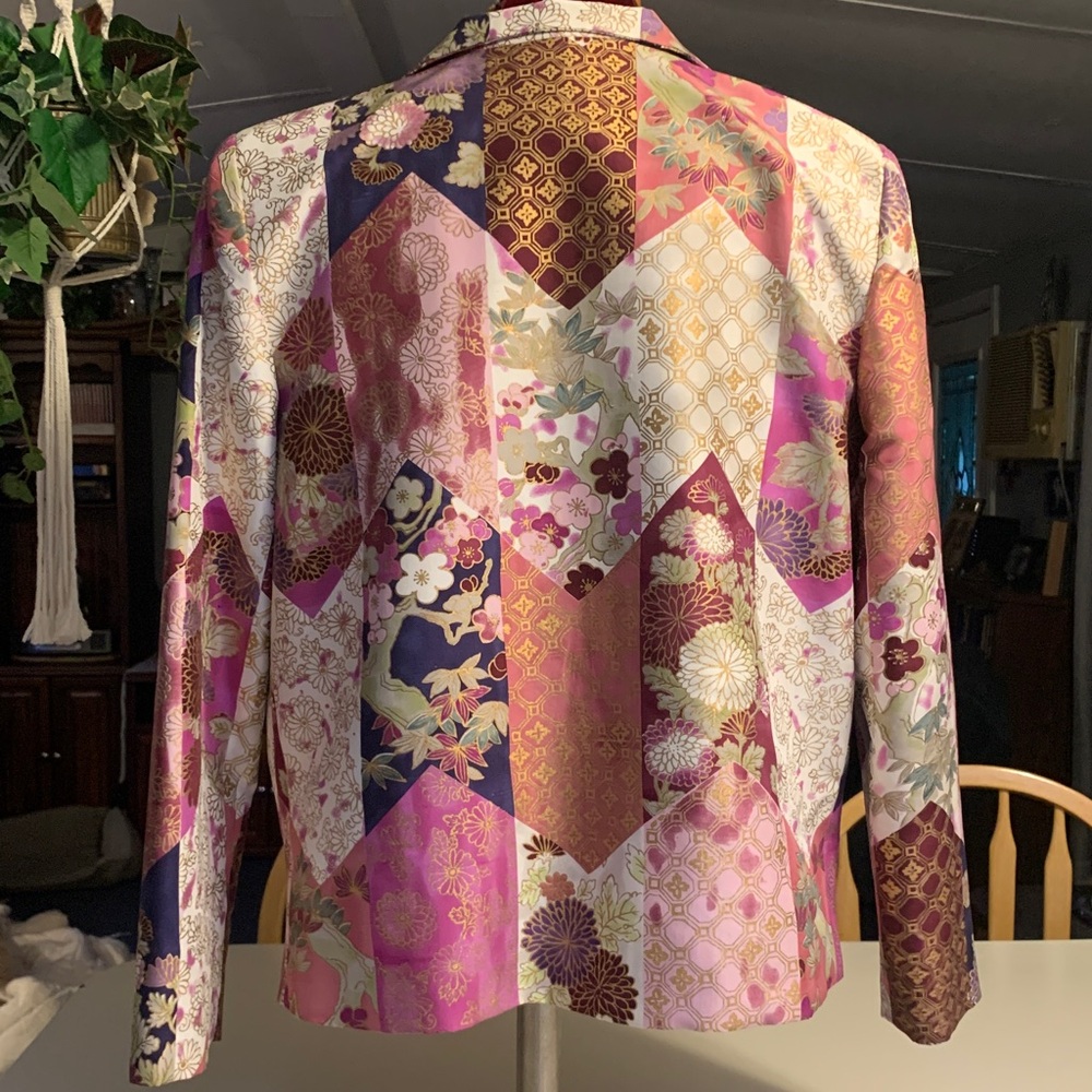 Patrick Christopher 2Piece Floral Patchwork Women's Jacket/top - Picture 5 of 11